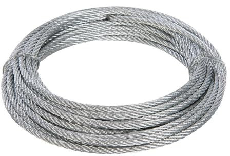 Fixman 876416 Galvanised Wire Rope,Silver,4 mm x 10m