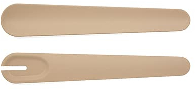 Chic.Mic bioloco plant deluxe BPDT800 - Posate da insalata in plastica PLA lavabile in lavastoviglie, 27 x 5 cm, colore: Desert