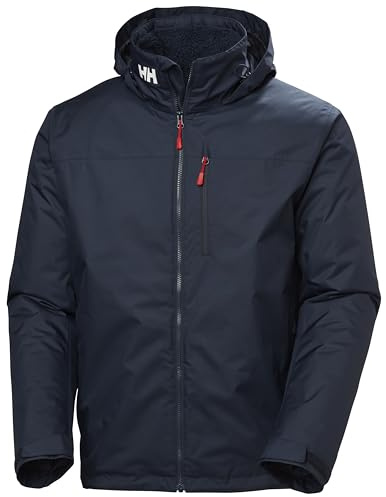 Helly Hansen Men's Crew Hooded Midlayer Jacket 2, Navy, L