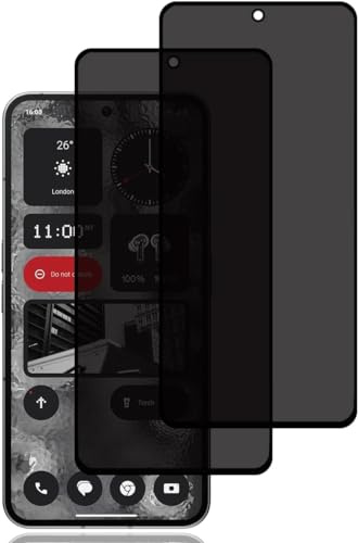 Fiokxie [2 Stycken] Insynsskydd för Nothing Phone (2a) - Anti-Spy Integritetsskydd, 9H Hårdhet, Härdat Glasfolie