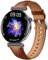 Knauermann PRO 3 Mini (2024) Schwarz - Gesundheitsuhr Smartwatch mit Telefoniefunktion - EKG + HRV und SOS Funktion - AMOLED Display - BT Bluetooth - Schlafapnoe - Rindslederband Braun, 14-24,rund