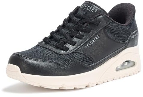 Skechers Women's UNO BANKSIA Slip-On, Black, 5.5