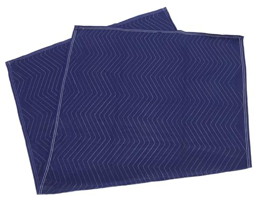 Veemoon Mantas para Muebles para Mudanzas Acolchadas Resistentes de Tela No Tejida Azul, Mantas Protectoras para Mover Muebles Pesados y Embalaje, Suministros para Transporte y Almacenaje