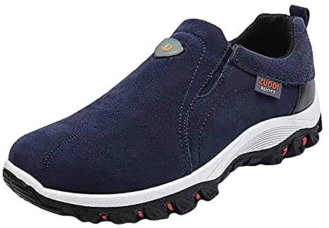 Sneaker da uomo senza lacci per giovani, scarpe sportive larghe da esterno antiscivolo, scarpe da fitness comode, scarpe casual sportive, scarpe da trekking slip-on, scarpe da trekking casual, trainer