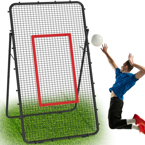 Filet de rebond pour volley-ball, équipement d'entraînement pour baseball, crosse, jardin, tennis, football