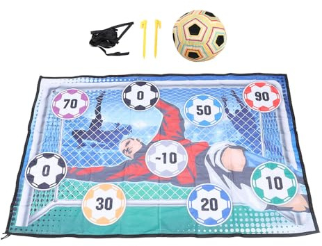 ZLXCAOB Set di tappetini da gioco per palloni da calcio, per interni ed esterni, gioco di lancio per obiettivi di calcio, con pallone da calcio per ragazzi (Tipo A)