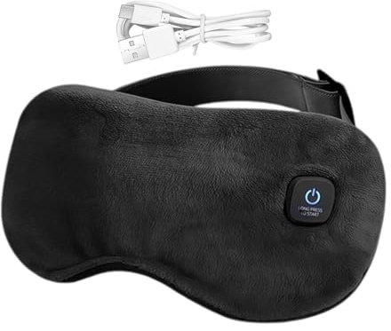 Compresa Caliente Para Ojos - 1 Juego De Correa Ajustable Recargable, Nocturna Para Dormir | Compresa Térmica Para Ojos Para Adultos, Niños, Viajes, Hogar, Sequedad