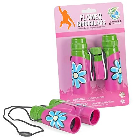 Wild Republic Binoculars, Flower, Gifs for Kids, Party Supplies, Kids Toy, Great for Nature Watching