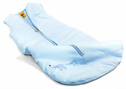 STEIFF 235894 - Elefant Schlafsack, hellblau