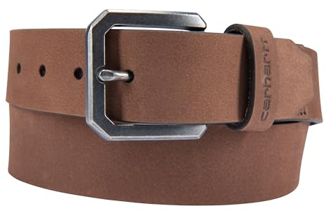 Carhartt Men's Saddle Leather Belt, Brown, 38