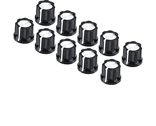 Lautstärkeregler, 10 Teile/Satz Potentiometer Lautstärkeregler Kappen Playing Accessories für D-förmige Welle E-Gitarre Bas Musical Instrument Accessories