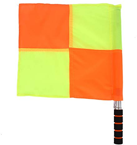 Tyenaza Bandera de Juez de línea, 2 Banderas de Juez de línea Bandera de Juez de línea de árbitro con asa de Esponja y Bolsa de Almacenamiento para Partidos Deportivos, fútbol, ​​fútbol