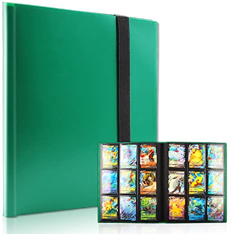 Porte-Cartes à Collectionner, Album Porte-Cartes, Cahier Gamme Classeur Carte, Classeur Cartes à Collectionner, Album de Cartes, Livre Carte Capacité de 360 Cartes, 31x25x2cm