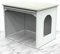 Palram Tiger Double Cat Litter Box Furniture Hidden, XL Pet House Enclosure, Washroom Cabinet Bench, Side Table for Large Cats with Hidden Flip Up Door