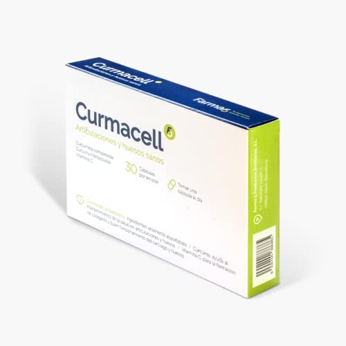 Curmacell | Curcuma en Capsulas | Curcumina complexada con Vitamina C | Antiinflamatorio natural | Mayor absorción que curcuma con jengibre y pimienta negra