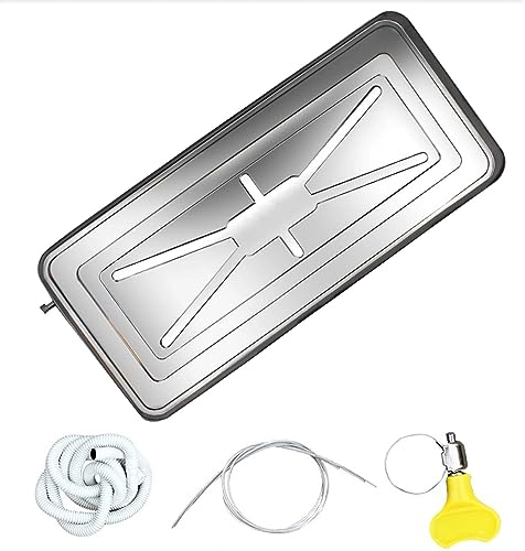 Auffangwanne mit Ablauf Verstärktes Edelstahl Material Auffangwanne der Klimaanlage für Split Klimaanlagen Sets Verschiedene Größen (Size : 1-2P)