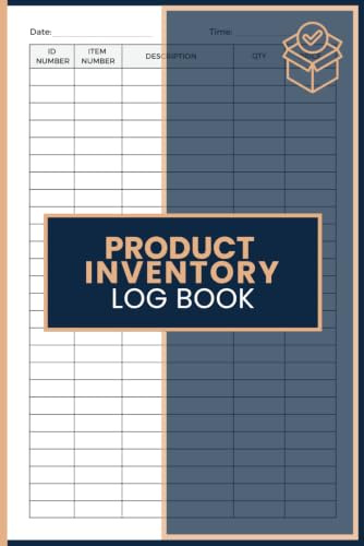 Product Inventory Log Book: Track Inventory, Product Information, Quantities, and Prices with Easy Record Pages for Retail Stores, Small Businesses, Online Sellers, and Stock Managers