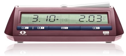 Reloj de ajedrez DGT 2010 digital oficial FIDE para 2 jugadores, 12 años y más