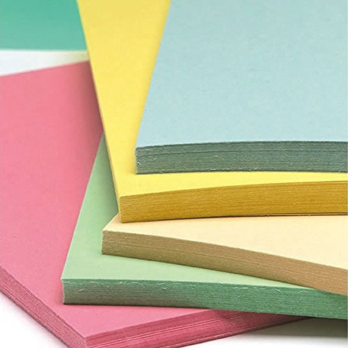BCreativetolearn C303 hantverkspapper, A5, återvunnet pastellfärger, 180 g/m², 100 ark