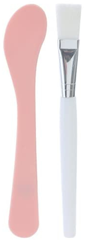 2pcs Crème Visage Cuillère Pinceau De Maquillage Set Soin De La Peau Brosse En Plastique Cosmétique Spatule Crème Cuillère Maquillage Pelle Balayette