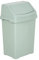 M1SS 8L/25L/50L Litre Plastic Swing Bin Waste Recycle Dustbins Kitchen, Bathroom Rubbish Trash Refused Bins (Silver Sage, 8 Litre)