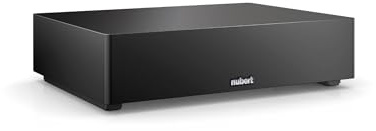 Nubert nuSub XW-800 Slim | Schwarzer Funk-Subwoofer | Lautsprecher für Bass & Effekte | Surround & Action auf höchstem Niveau | Downfiresubwoofer | Box mit 250 Watt | Flachsubwoofer