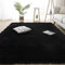 ABWXN Flauschig Teppich Hochflor Shaggy Teppich für Schlafzimmer, Wohnzimmer, Kinderzimmer, Jugendzimmer (90x150cm, Schwarz)