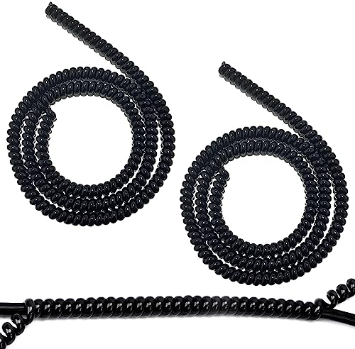 XPOOP 2 Stücke 90cm Scooter Kabelschutz Spiral Kabelschlauch Kabelschlauch Kabelspirale Kabelschutzschlauch Flexibler Spiralschlauch Kabelorganisation E-Scooter Zubehör Schwarz