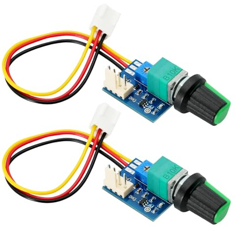 AYWHP 2 PCS PWM Regolatore di velocità della ventola,4Pins 1 canali fan controller PC CPU Manopola di controllo della velocità del regolatore per Il Telaio del PC del Computer