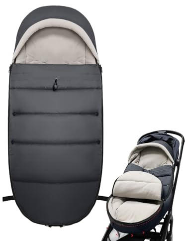 Yulokdwi Funda de Abrigo para Cochecito - Funda Para Pies De Invierno Suave Cálida Impermeable Ajustable - De Invierno Para Cochecito Al Aire Libre - Para Viajar Desplazamientos Compras Caminar