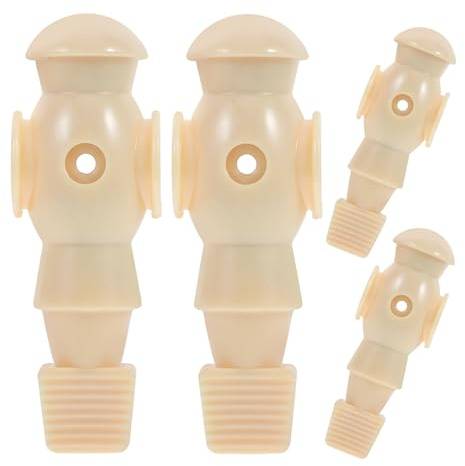 FUNNETOYU 4 Piezas Figuras de Fútbol de Mesa de Resina Repuestos Ergonómicos para Jugadores de Futbolín Accesorios Prácticos para Máquinas de Fútbol de Mesa