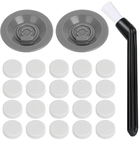 ZUYIST 2 Espresso rengöringsskiva 54 mm, 20 rengöringstabletter kompatibla | Silikon 54 mm espressomaskiner och 1 kaffeverktyg rengöringsborste med Ninja Luxe-kaffemaskinen