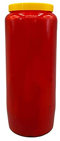 St. Jakob´s 20 Ewiglichtölkerzen, 100% reines Öl, Grabkerzen, Grablichter, Öllichter, 7 Tage, Farbe: rot und weiß (Rot) für Grablaterne, Grablampe, Grableuchte zur Grabgestaltung