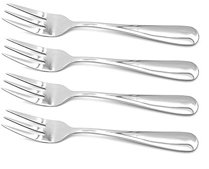 ERCENTURY Stainless Steel Fork Set, Salad, Dessert & Appetizer Forks, 5.4 Inch (4 pcs)