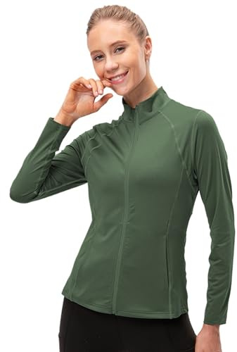 Chaqueta Deportiva de Manga Larga y Cremallera para Mujer, Camiseta de Fitness Ajustada, Flexible, Camiseta de Yoga de Secado rápido 12613