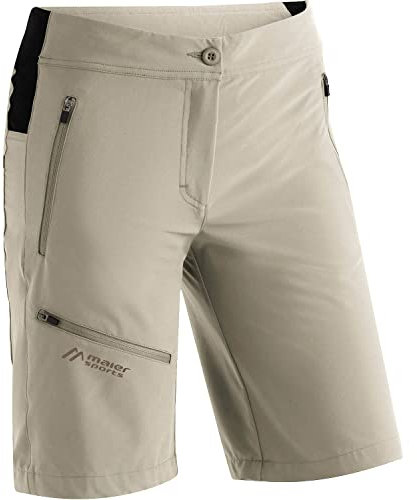 Maier Sports Damen Funktionsshorts Latit Vario, Brown Rice, 42