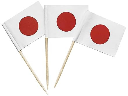 100 st japanska flaggan japanska tandpetare flaggor cocktailplektrum