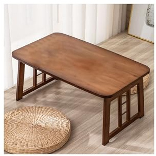 HUFIREHU SäNg Fat Skrivbord Bambu KnäBord Laptopbordet FöR SäNg Serveringsbricka FöR BäRbar Dator Bambu SäNgbricka Bord Med Vikbara Ben Bambu Laptopstativ SäNgbricka Bambu HöJdjusterbar(Brown square,7