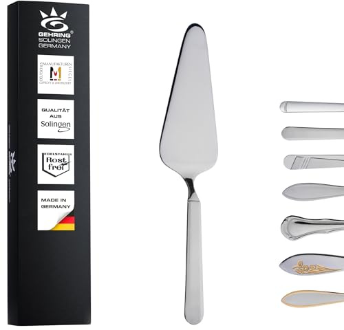 Gehring Solingen Empire Tortenheber I Kuchenheber für Pizza und Gebäck, Lasagne, Quiche aus Edelstahl 18/10 I spülmaschinengeeignet I Made in Germany