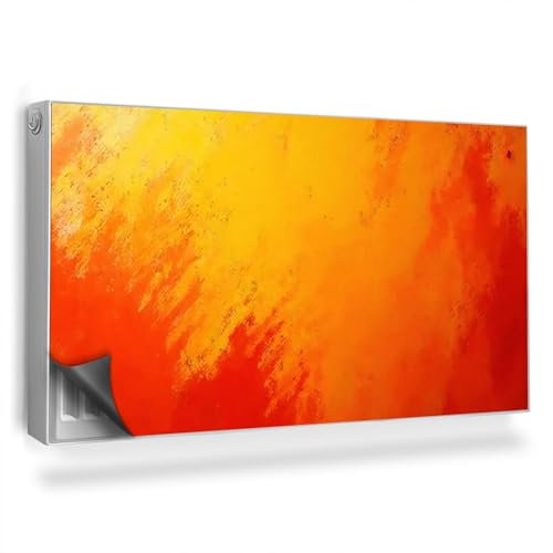 Cubierta Magnética 110x60 cm Fácil Instalación Magnético Panel Decorativo Protección contra el Polvo y Daños Protector para Radiador - Patrón de Fondo de Textura de rastros de Pincel