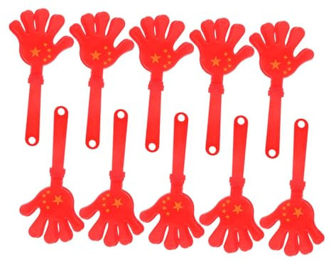 VILLFUL 10 Stück Handklatscher Party für Sportveranstaltungen Leichtes Design Jubelklatscher mit Einfachem Griff