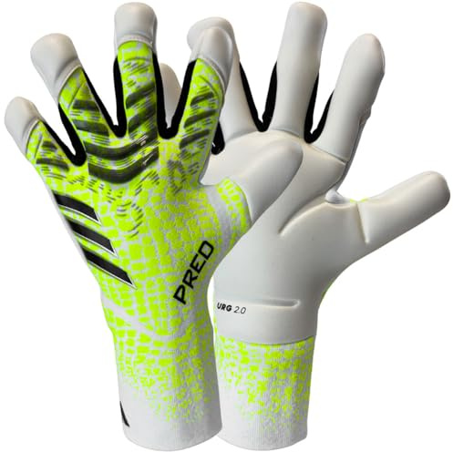 adidas Performance Predator Pro Hybrid Torwarthandschuhe Radiant Blaze gruenweiss, 8 Herren