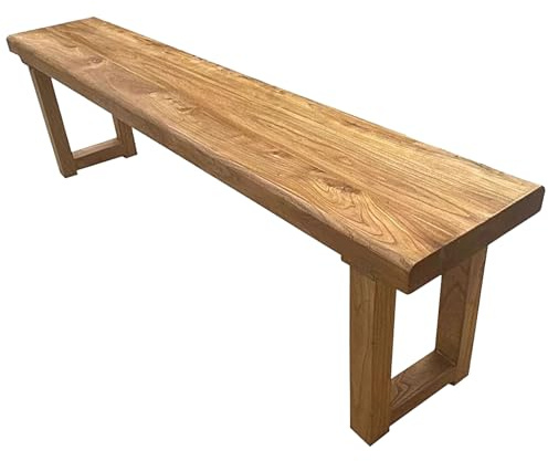 Banco de madera maciza para interiores, moderno asiento de entrada, banco de esquina resistente para cocina y dormitorio, perfecto para pasillo y comedor (100 cm)