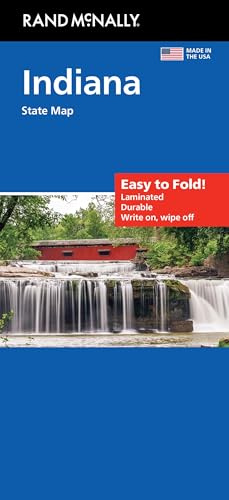 Rand McNally Easy to Fold: Indiana State Laminated Map
