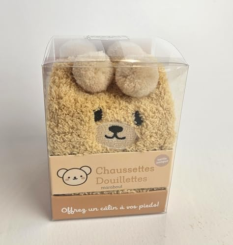 Chaussettes douillettes - Ours miel: Offrez un câlin à vos pieds !