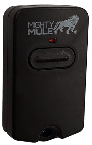 Mighty Mule Single Button Gate Opener Remote (FM135) , Black