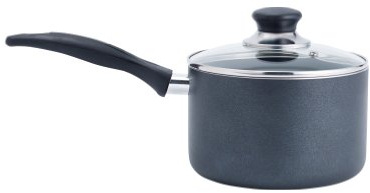T-fal Specialty Nonstick Handy Pot with Glass Lid 3 Quart Oven Safe 350F Cookware, Pots and Pans, Dishwasher Safe Black
