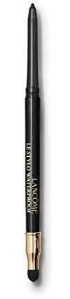 Lancôme Le Stylo Waterproof 02 Noir Intense, wasserfester 2-in-1-Eyeliner für langanhaltende Looks, wischfeste Formel für alle Hauttypen, mattes Schwarz, 1,2g