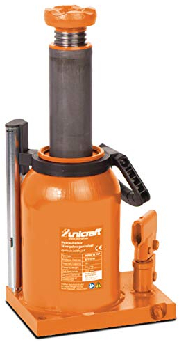 Unicraft Hydraulischer Stempelwagenheber HSWH 30 TOP (Tragkraft 30 t, Höhe min. 242 mm, Hub 150 mm, Stellfläche 196x144 mm) 6211030
