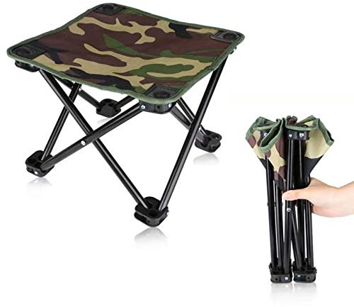 Laneko Camping Stool Foldable Collapsible Folding Stool 330 Lbs Heavy Duty for Outdoor Travel Fishing Hiking with Carry Bag